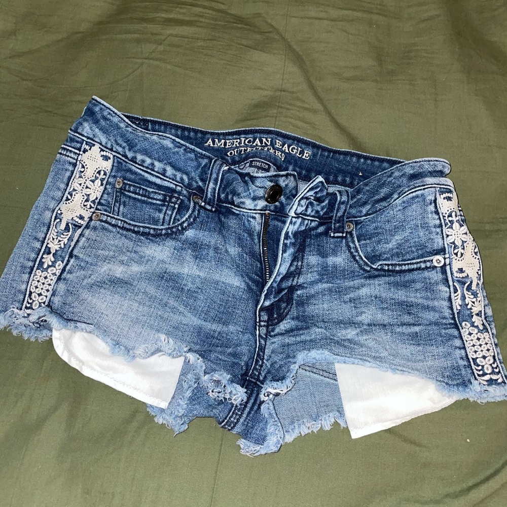 American Eagle Shortie Jean Shorts